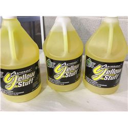 Lot of Avmor Yellow Stuff Pot and Pan Detergent (3 x 4L)