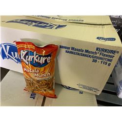 Case of Kurkure Masala Munch Snacks (30 x 115g)