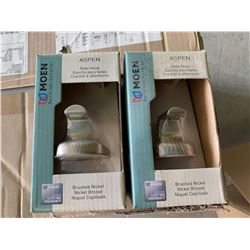 Lot of Moen Robe Hooks- Brushed Nickel (lot of 2)