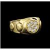 Image 1 : 0.74 ctw Diamond Ring - 14KT Yellow Gold