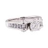 Image 1 : 1.52 ctw Diamond Ring - 14KT White Gold