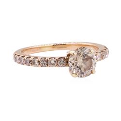 1.40 ctw Diamond Ring - 18KT Rose Gold