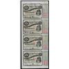 Image 1 : Uncut Sheet of (4) State of Louisiana Baby Bond Obsolete Notes