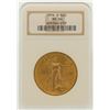 Image 1 : 1914-S $20 St. Gaudens Double Eagle Gold Coin NGC MS64