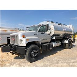 2002 GMC C7500 ASPHALT DISTRIBUTOR TRUCK, VIN/SN:1GDM7H1C32J516382 - S/A, DIESEL ENGINE, 5 & 2 SPEED