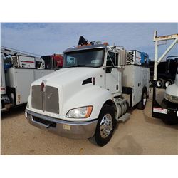 2013 KENEWORTH T270 MECHANICS TRUCK, VIN/SN:2NKHHM6XXDM352226 - S/A, PACCAR PX-6 ENGINE, 6 SPEED TRA