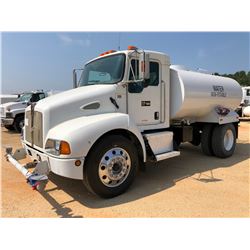 2007 KENWORTH T330 WATER TRUCK, VIN/SN:2NKMHD6X97M199874 - S/A, CAT C7 ENGINE, A/T, STEEL WATER TANK