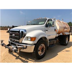 2008 FORD F750 WATER TRUCK, VIN/SN:3FRNF75B58B575580 - S/A, CUMMINS DIESEL ENGINE, 6 SPEED TRANS, KA