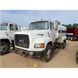 1995 FORD AERO-MAX L9000 WATER TRUCK, VIN/SN:1FTYS95W2SVA84004 - S/A, DIESEL ENGINE, 7 SPEED TRANS, 