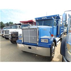 1987 WESTERN STAR 4900 DUMP TRUCK, VIN/SN:2WKPDCCFXHK919780 - T/A, CAT ENGINE, 9 SPEED TRANS, 38K RE