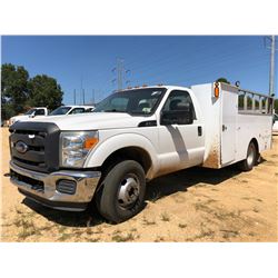 2012 FORD F350 SERVICE TRUCK, VIN/SN:1FDRF3G64CEB24244 - S/A, V8 GAS ENGINE, A/T, SERVICE BODY, RACK