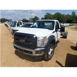 2014 FORD F450 CAB & CHASSIS, VIN/SN:1FDUF4DY1EEB32239 - V8 GAS ENGINE, A/T, ODOMETER READING 165,73