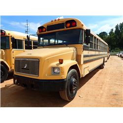2001 FREIGHTLINER BLUE BIRD SCHOOL BUS, VIN/SN:4UZ6CFAA611CG66399 - DIESEL ENGINE, A/T, ODOMETER REA
