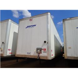 2018 WABASH TRA/REM VAN TRAILER, VIN/SN:1JJV532D2JL033744 - T/A, 53' LENGTH, BARN DOOR, 295/75R22.5 