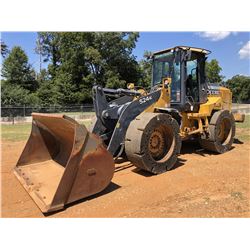2014 JOHN DEERE 524K WHEEL LOADER, VIN/SN:656124 - COUPLER, BUCKET, AUX HYD, RIDE CONTROL, CAB, A/C,