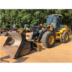 2015 JOHN DEERE 544K WHEEL LOADER, VIN/SN:665291 - COUPLER, JRB BUCKET, FORKS, RIDE CONTROL, CAB, A/