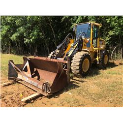 JOHN DEERE TC54H WHEEL LOADER, VIN/SN:575805 - COUPLER, BUCKET, FORKS, JIB POLE, CAB, A/C, 20.5-25 T