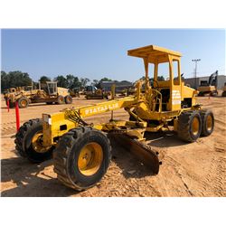 FIAT ALLIS 65B MOTOR GRADER, VIN/SN:75A03028 - 12' MOLDBOARD, SCARIFIER, CANOPY, 15-19.5 TIRES, METE