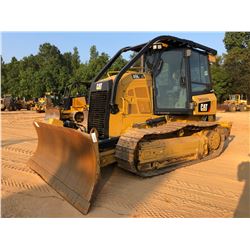 2016 CAT D5K2 XL CRAWLER TRACTOR, VIN/SN:KW200614 - 6 WAY BLADE, MULTI-SHANK RIPPER, CAB, A/C, SWEEP