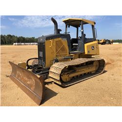 2015 JOHN DEERE 650K LGP CRAWLER TRACTOR, VIN/SN:279258 - 6 WAY BLADE, CANOPY, METER READING 1,400 H