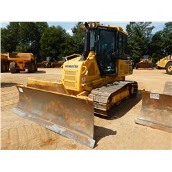 2015 KOMATSU D37PX-23 CRAWLER TRACTOR, VIN/SN:80174 - 6 WAY BLADE, CAB, A/C, METER READING 4,843 HOU