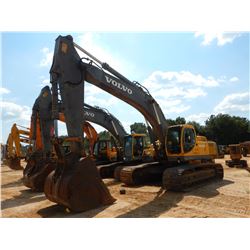 VOLVO EC460LC HYDRAULIC EXCAVATOR, VIN/SN:C03240 - 11' 6" STICK, 67" BUCKET, CAB, A/C, METER READING
