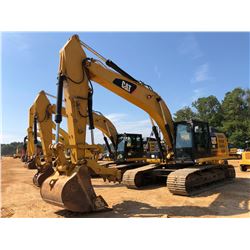 2013 CAT 329EL HYDRAULIC EXCAVATOR, VIN/SN:ZCD00301 - 11' STICK, 36" BUCKET, HYD THUMB, AUX HYD, CAB