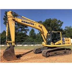 2014 KOMATSU PC210LC-10 HYDRAULIC EXCAVATOR, VIN/SN:A10383 - 9' 6  STICK, 48  BUCKET, CAB, A/C, METE
