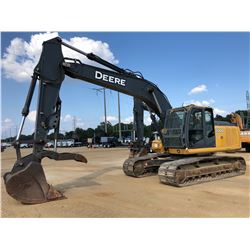 2007 JOHN DEERE 200D LC HYDRAULIC EXCAVATOR, VIN/SN:510498 - 9' 8" STICK, 44" BUCKET, HYD THUMB, CAB