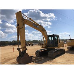 2007 JOHN DEERE 160C LC HYDRAULIC EXCAVATOR, VIN/SN:046281 - 10' STICK, 36" BUCKET, THUMB, CAB, A/C,