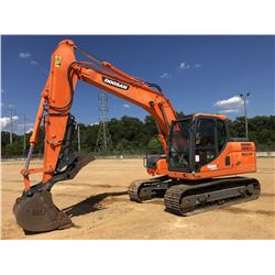 2015 DOOSAN DX140LC-3 HYDRAULIC EXCAVATOR, VIN/SN:F0001334 - 9'-6" STICK, 40" BUCKET, HYD THUMB, AUX