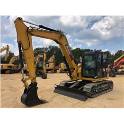 2015 CAT 308E2 CR HYDRAULIC EXCAVATOR, VIN/SN:FJX03338 - 7'-6" STICK, 18" BUCKET, AUX HYD, RUBBER PA