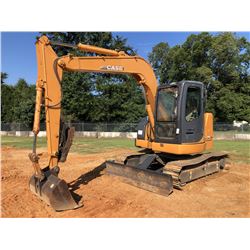 2010 CASE CX75SR HYDRAULIC EXCAVATOR, VIN/SN:NASLA7276 - 7' STICK, 48" BUCKET, THUMB, BLADE, CAB, A/