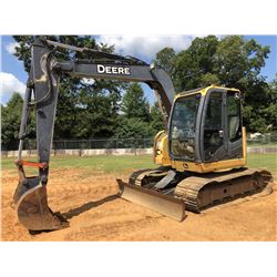 2010 JOHN DEERE 75D HYDRAULIC EXCAVATOR, VIN/SN:14117 - 7' STICK, 30" BUCKET, BLADE, CAB, A/C, METER