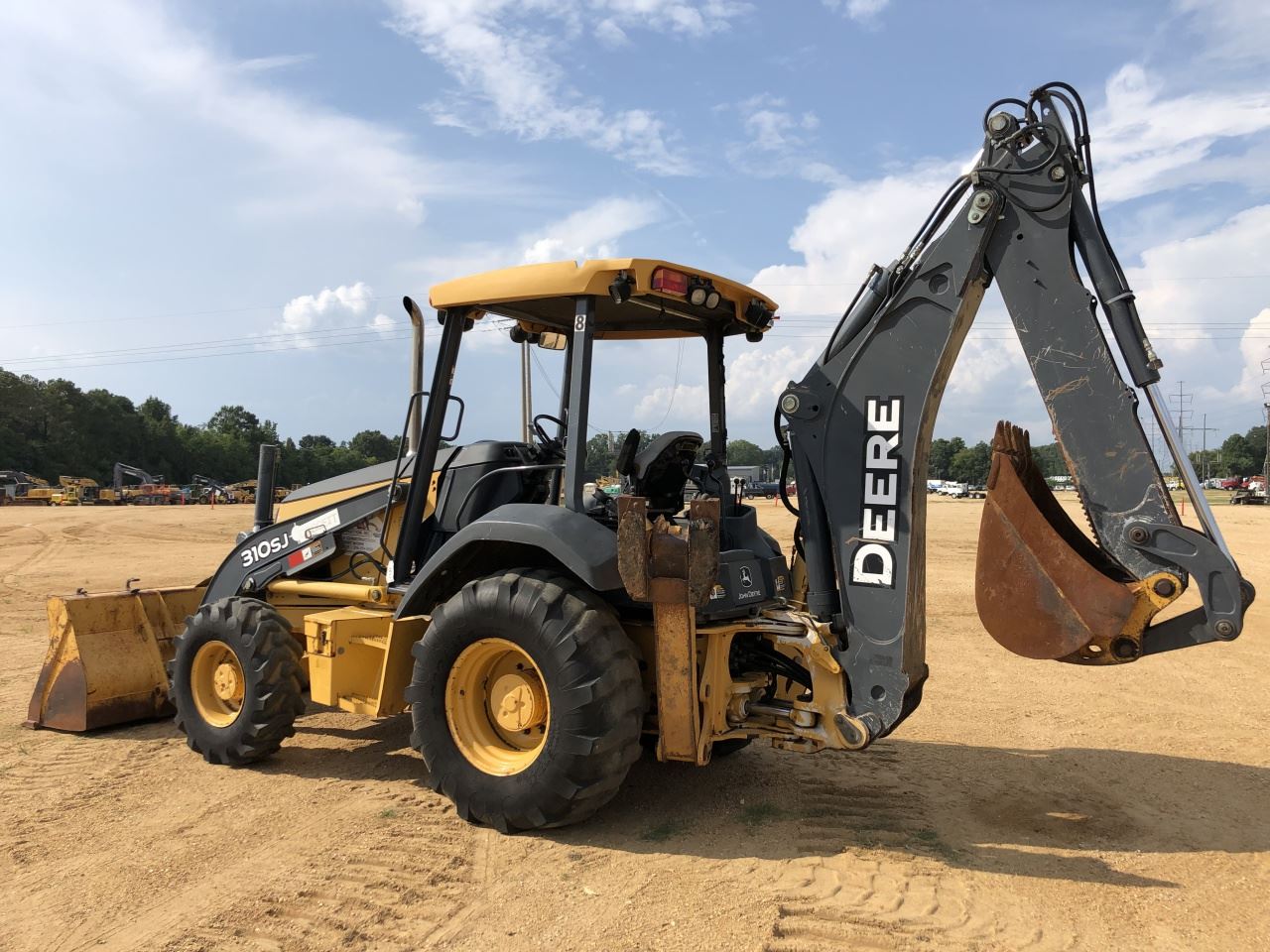2011 JOHN DEERE 310SJ LOADER BACKHOE, VIN/SN204104 4X4, ESTICK