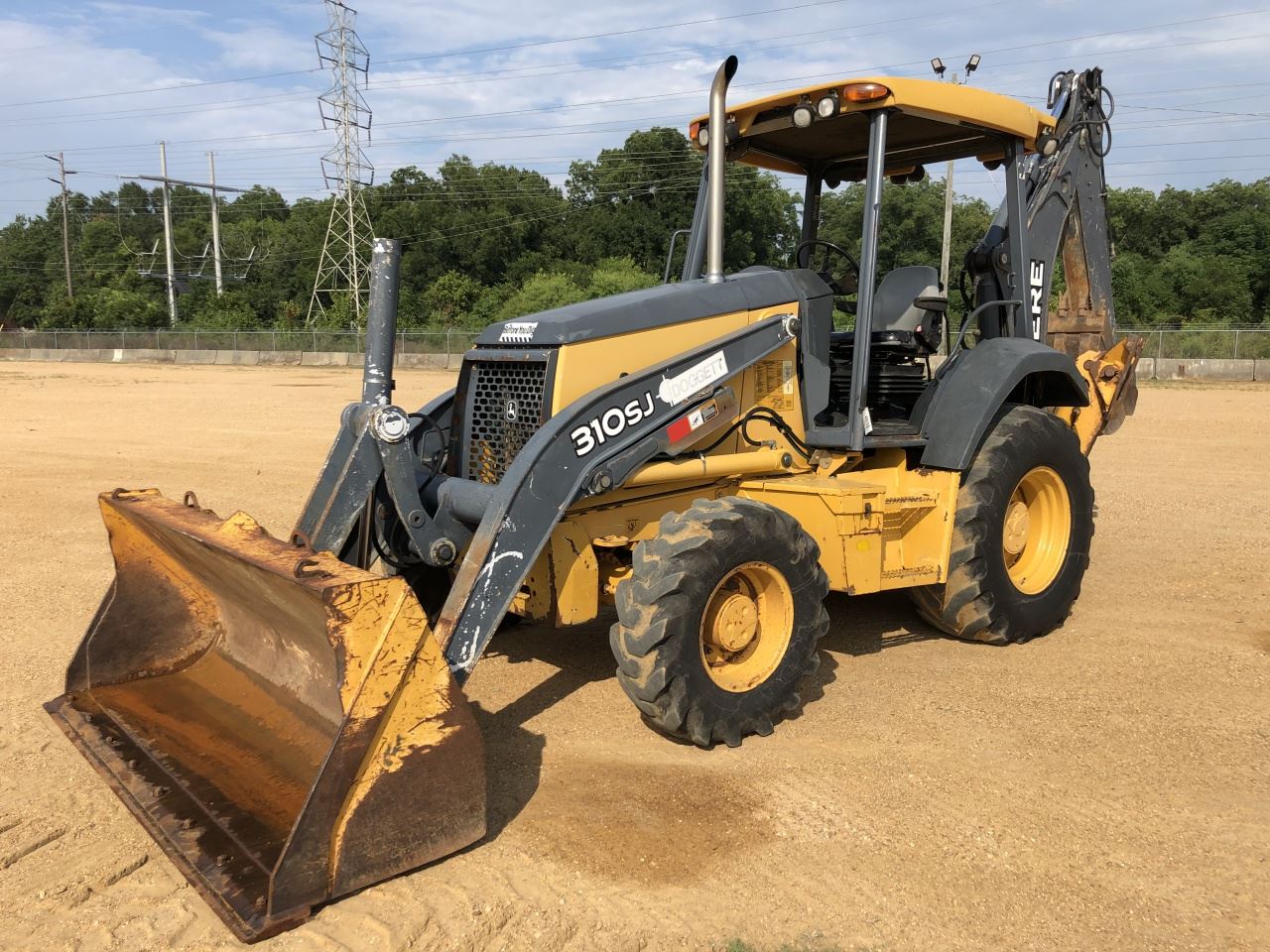 2011 JOHN DEERE 310SJ LOADER BACKHOE, VIN/SN204123 4X4, ESTICK