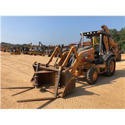 2013 CASE 580SN LOADER BACKHOE, VIN/SN:NJDC585189 - 4X4, BUCKET, FORKS, CANOPY, METER READING 1,205 