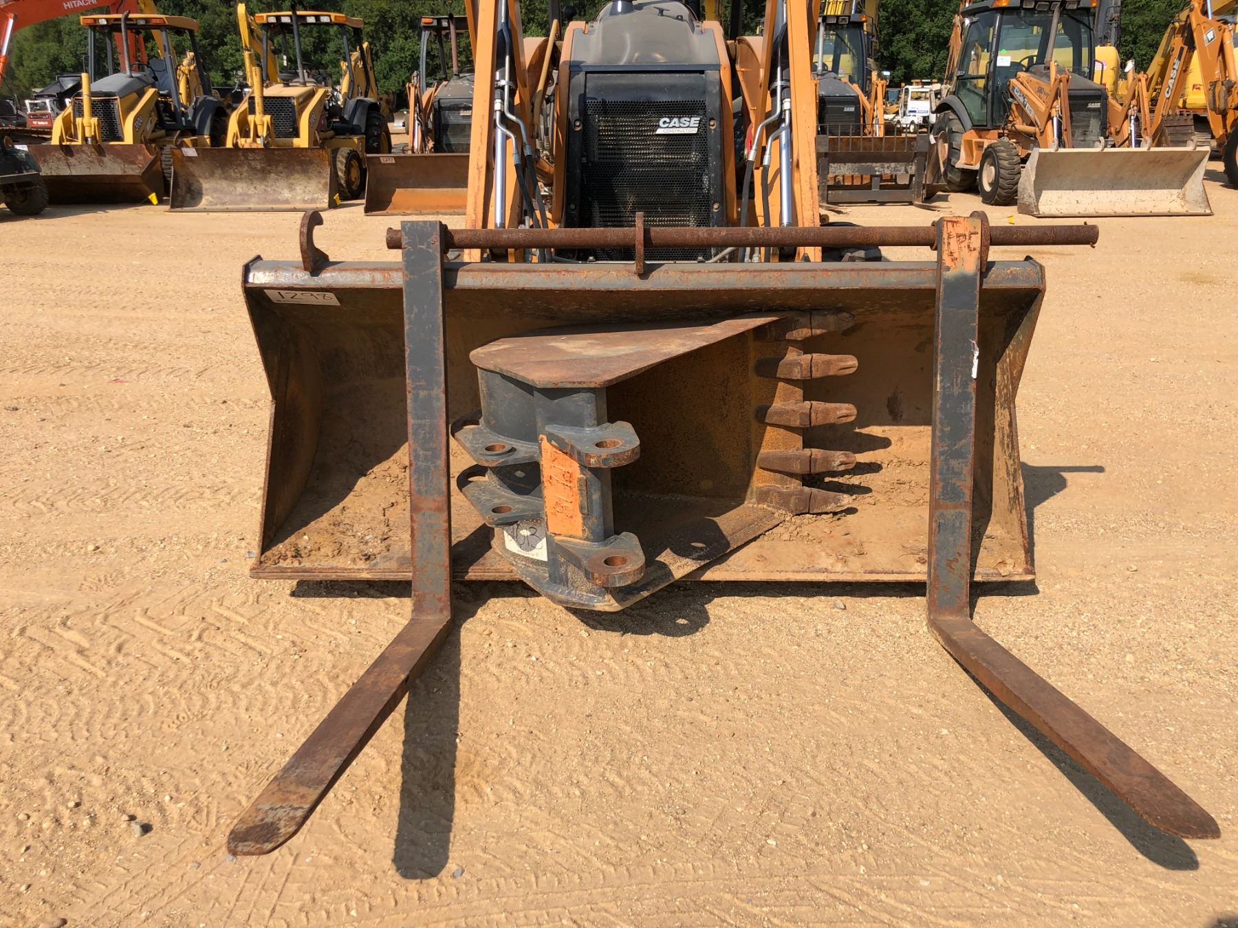 2013 CASE 580SN LOADER BACKHOE, VIN/SNNJDC585189 4X4, BUCKET, FORKS, CANOPY, METER READING 1,205