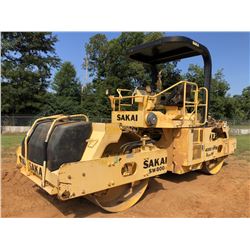 2007 SAKAI SW800 ROLLER, VIN/SN:VSW25-40170 - TANDEM, VIBRATORY, 68" SMOOTH DRUMS, CANOPY, METER REA