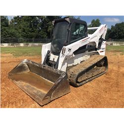 2016 BOBCAT T870 SKID STEER LOADER, VIN/SN:ASWT11685 - CRAWLER, BUCKET, HIGH FLOW, CAB, A/C, METER R