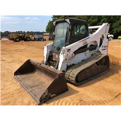 2012 BOBCAT T870 SKID STEER LOADER, VIN/SN:A3PG11811 - CRAWLER, BUCKET, HIGH FLOW, CAB, A/C, METER R