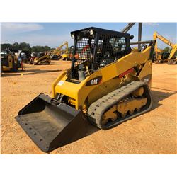 2012 CAT 259B3 SKID STEER LOADER, VIN/SN:YYZ03242 - CRAWLER, TWO SPEED, BUCKET, CANOPY, METER READIN
