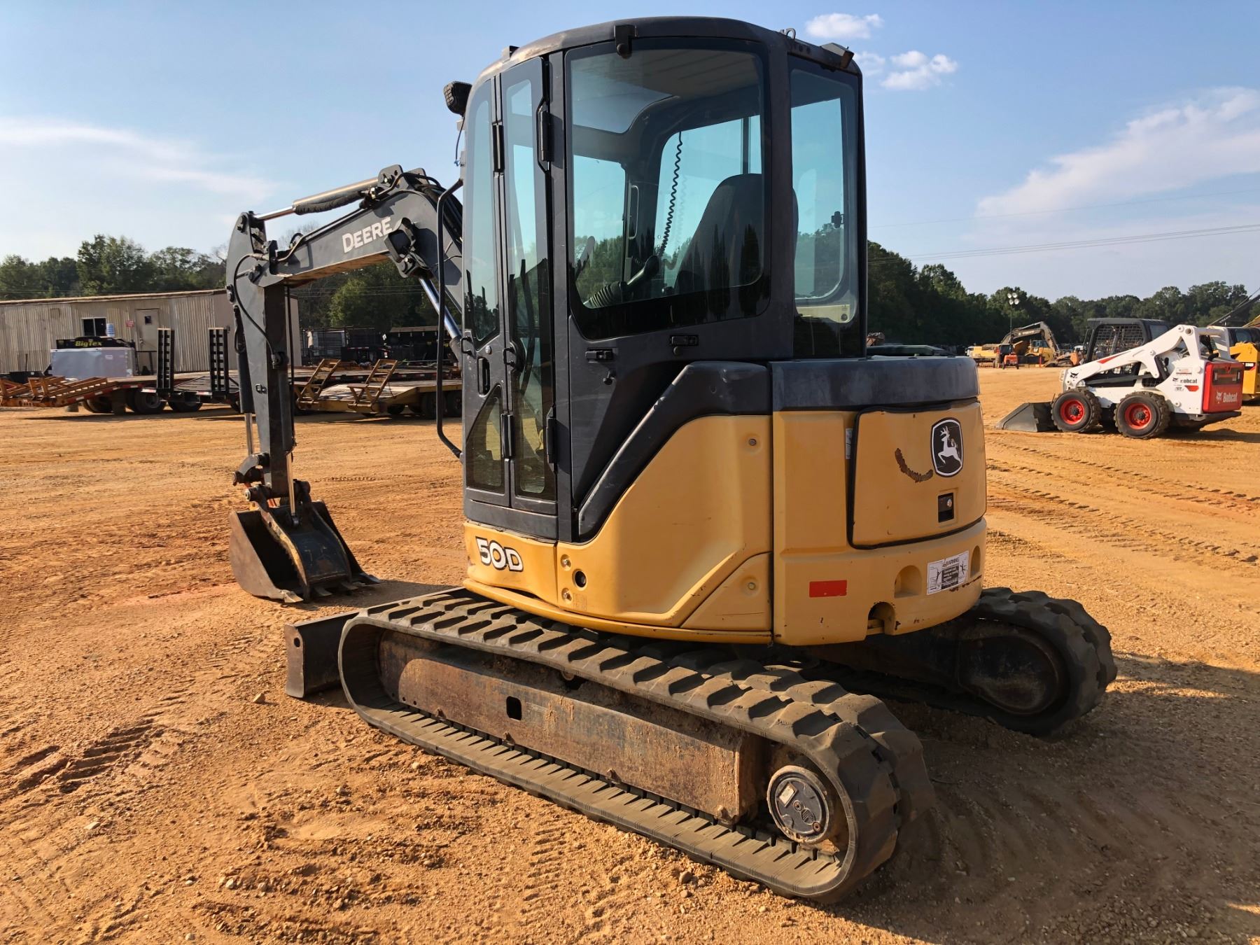 2010 JOHN DEERE 50D MINI EXCAVATOR, VIN/SN275423 4' 6" STICK, 24