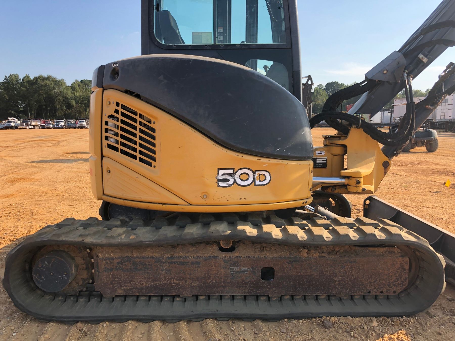 2010 JOHN DEERE 50D MINI EXCAVATOR, VIN/SN275423 4' 6" STICK, 24