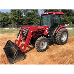 2017 MAHINDRA 2565 FARM TRACTOR, VIN/SN:65GCK01177 - MFWD, (1) REMOTE, MAHINDRA 2565CL FRONT LOADER 