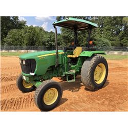 2012 JOHN DEERE 5065E FARM TRACTOR, VIN/SN:8581 - (2) REMOTES, CANOPY, METER READING 4,378 HOURS