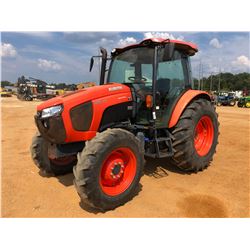 KUBOTA M5-111 FARM TRACTOR, VIN/SN:51505 - MFWD, 3 REMOTES, CAB, A/C, 18.4-30 TIRES, METER READING 2
