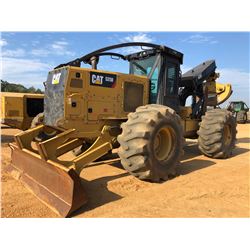 2015 CATERPILLAR, 525D SKIDDER, VIN/SN:GKP00186 - GRAPPLE, DUAL ARCH, WINCH, CAB, A/C, 30.5L-32 TIRE