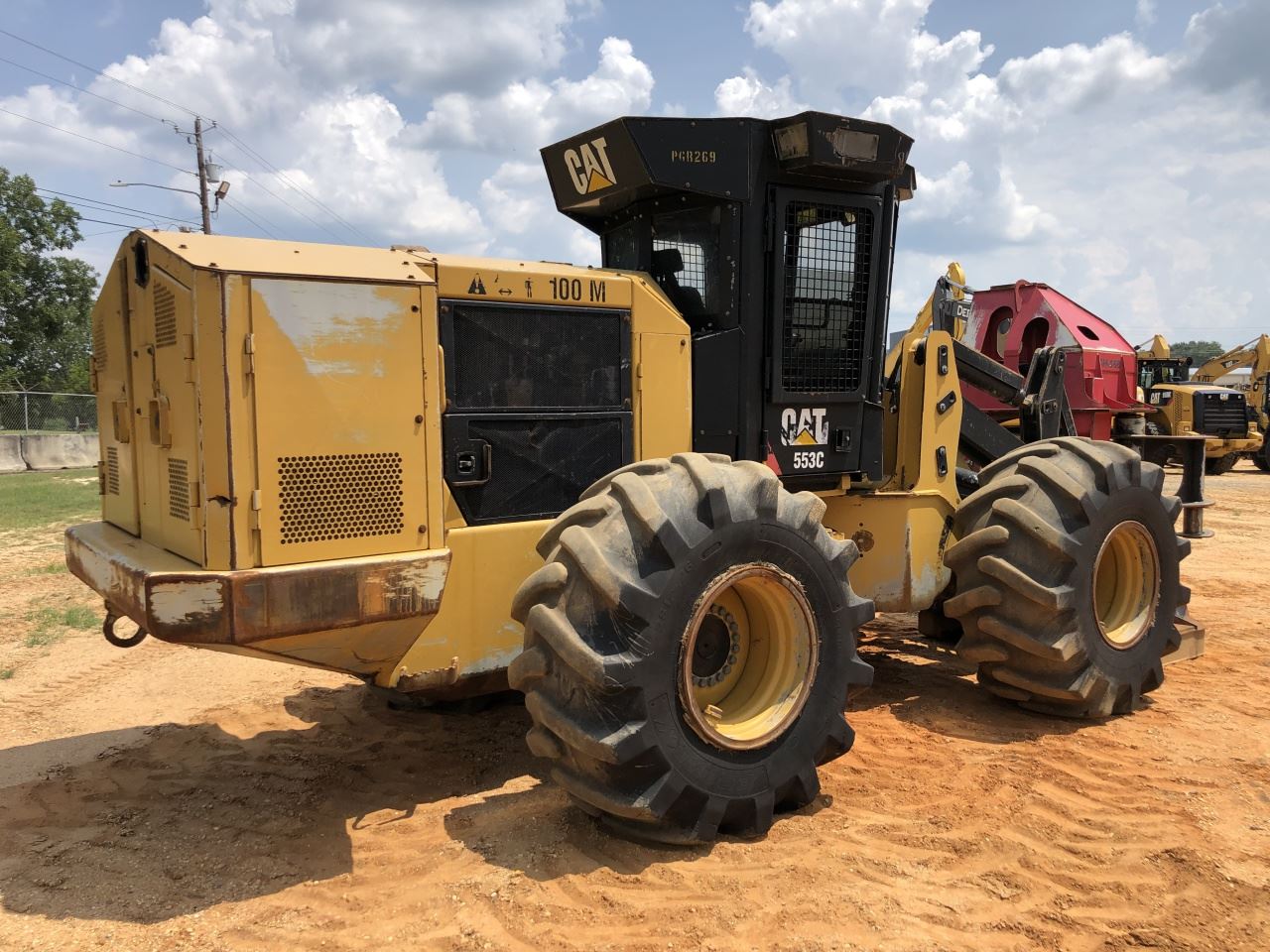 2012 CAT 553C FELLER BUNCHER, VIN/SN:PGR00269 - SH-56B SAW HEAD, CAB, A ...