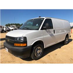 2018 CHEVROLET EXPRESS CARGO VAN, VIN/SN:1GCWGAFP6J1280311 - GAS ENGINE, A/T, ODOMETER READING 24,32